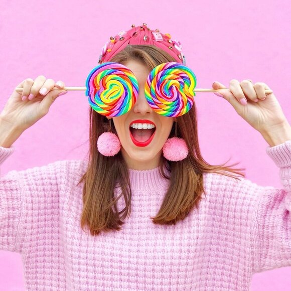 Women Knotted Fabric Headband Gummy Bear Candy Lollipop Jewelry Accessory main image 6